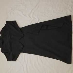 Talbots Petite Wool Dress Charcoal Gray Size 8P